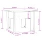 vidaXL Τραπεζάκι Σαλονιού Καπνιστή Δρυς 55 x 55 x 42 εκ. Μοριοσανίδα
