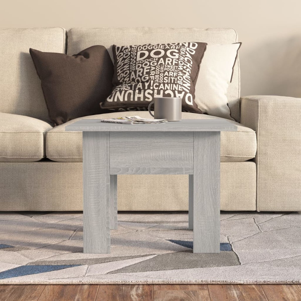 vidaXL Τραπεζάκι Σαλονιού Γκρι Sonoma 55x55x42 εκ. Επεξεργασμένο Ξύλο