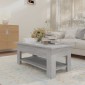 vidaXL Τραπεζάκι Σαλονιού Γκρι Sonoma 102 x 55 x 42 εκ από Μοριοσανίδα