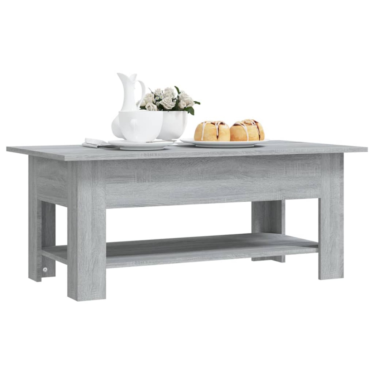 vidaXL Τραπεζάκι Σαλονιού Γκρι Sonoma 102 x 55 x 42 εκ από Μοριοσανίδα