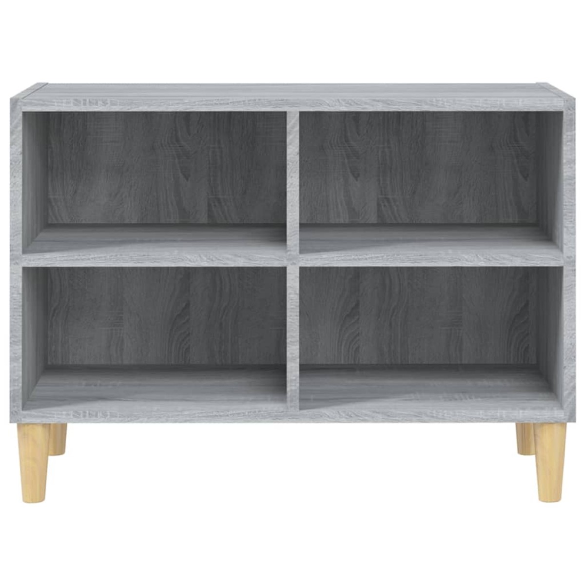 vidaXL Έπιπλο Τηλεόρασης Γκρι Sonoma 69,5x30x50εκ & Μασίφ Ξύλινα Πόδια