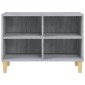 vidaXL Έπιπλο Τηλεόρασης Γκρι Sonoma 69,5x30x50εκ & Μασίφ Ξύλινα Πόδια