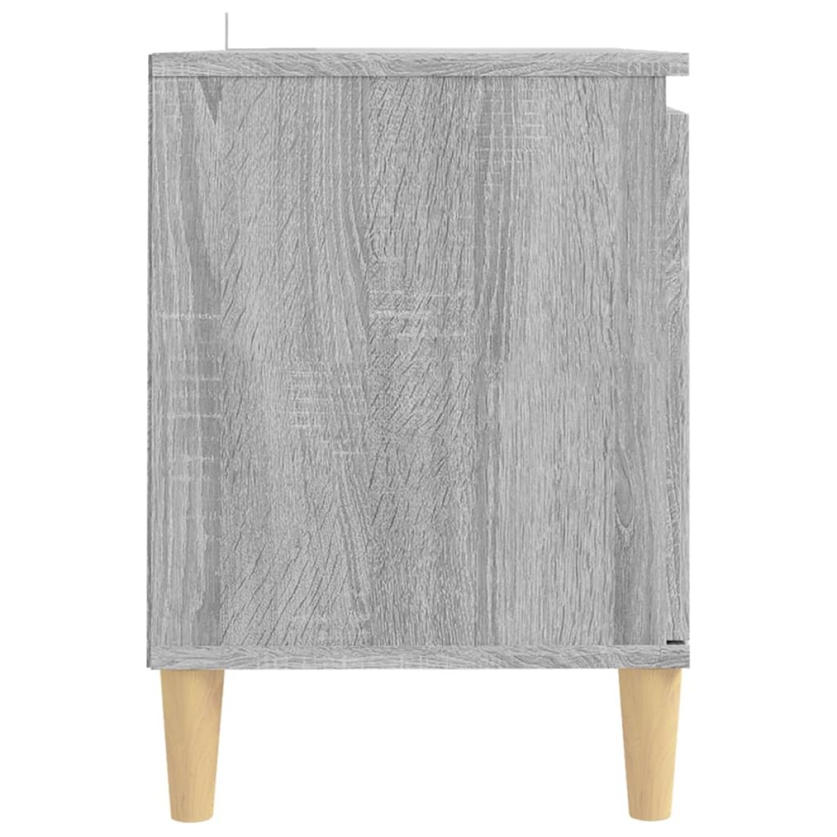 vidaXL Έπιπλο Τηλεόρασης Γκρι Sonoma 103,5x35x50 εκ Μασίφ Ξύλινα Πόδια