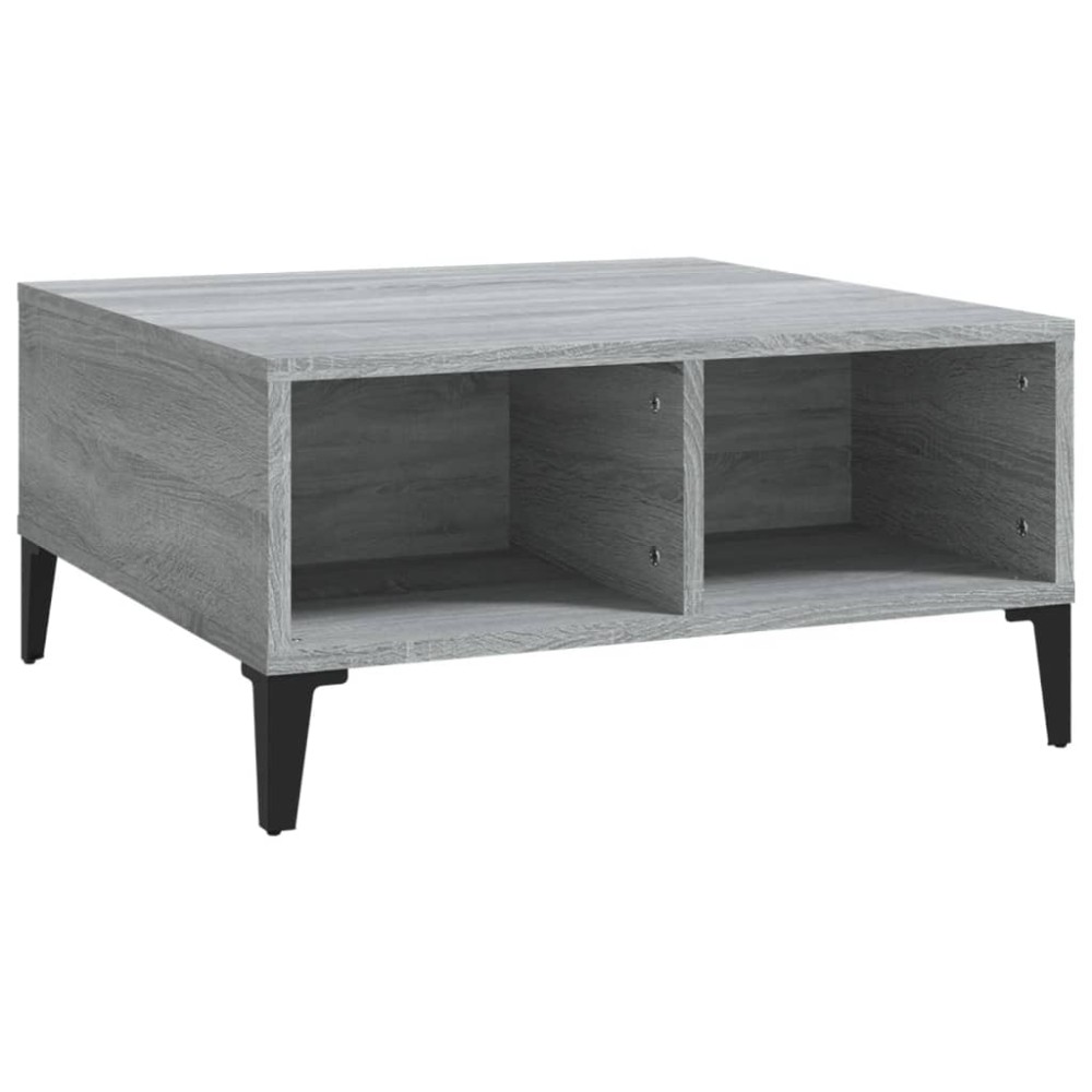 vidaXL Τραπεζάκι Σαλονιού Γκρι Sonoma 60 x 60 x 30 εκ. από Επεξ. Ξύλο