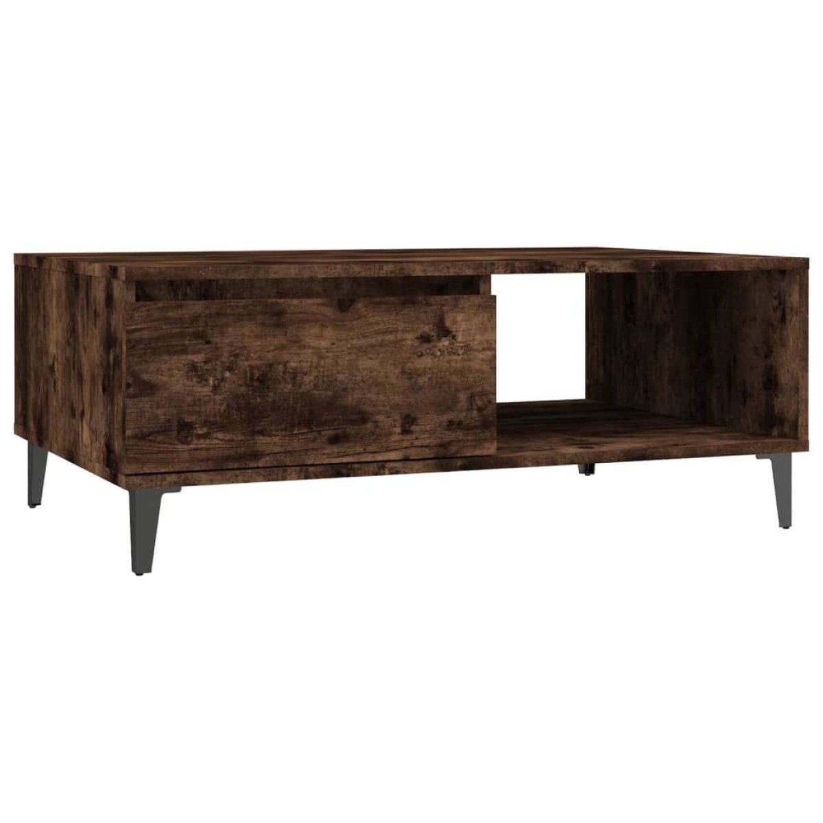 vidaXL Τραπεζάκι Σαλονιού Καπνιστή Δρυς 90x60x35 εκ. από Μοριοσανίδα
