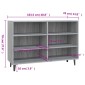 vidaXL Ραφιέρα Γκρι Sonoma 103,5 x 35 x 70 εκ. από Μοριοσανίδα