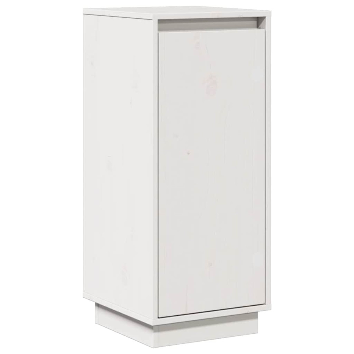 vidaXL Ντουλάπι Λευκό 31,5 x 34 x 75 εκ. από Μασίφ Ξύλο Πεύκου