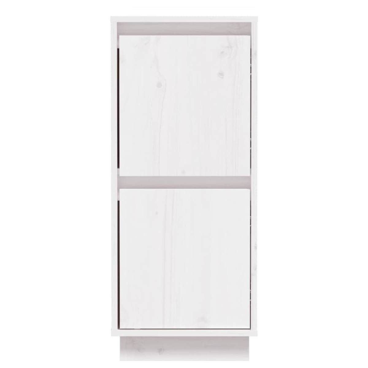 vidaXL Ντουλάπι Λευκό 31,5 x 34 x 75 εκ. από Μασίφ Ξύλο Πεύκου