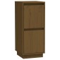 vidaXL Συρταριέρες 2 τεμ. Καφέ Μελί 31,5x34x75εκ από Μασίφ Ξύλο Πεύκου