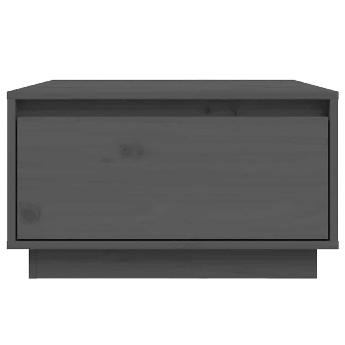 vidaXL Τραπεζάκι Σαλονιού Γκρι 55 x 56 x 32 εκ. από Μασίφ Ξύλο Πεύκου