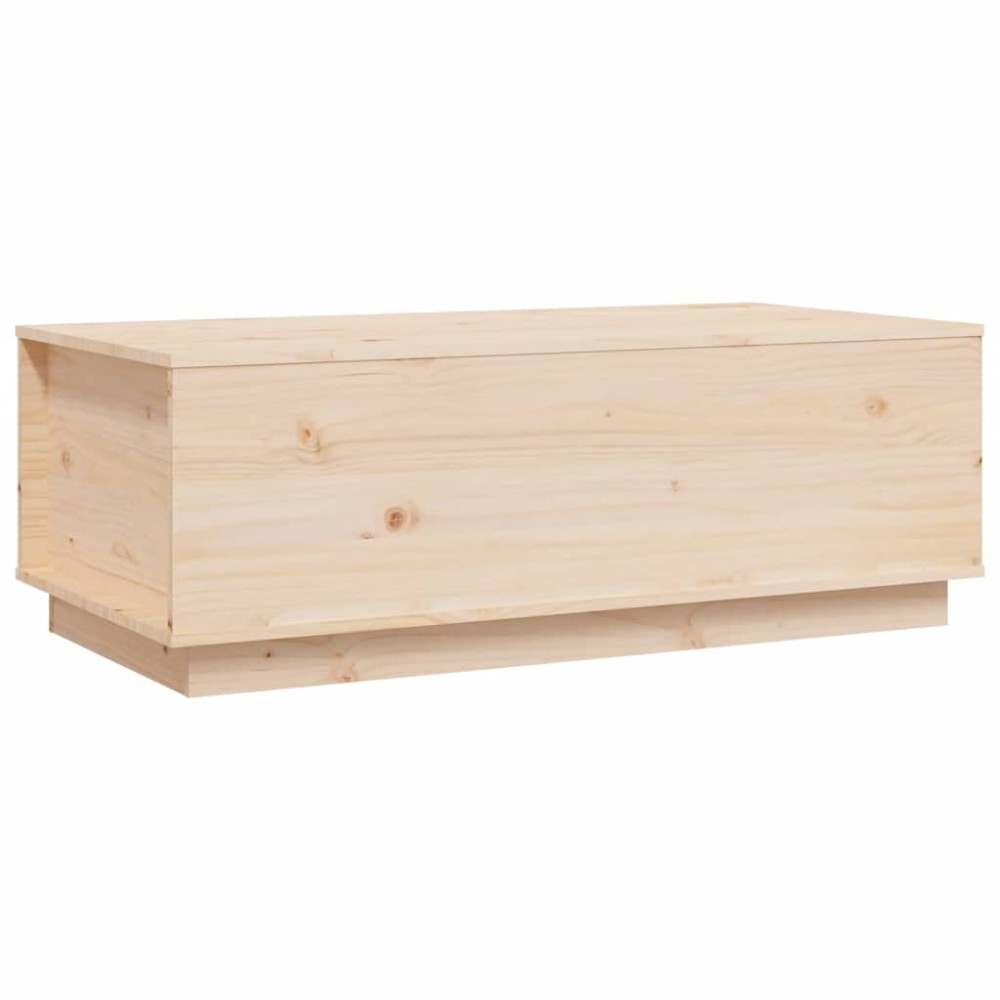 vidaXL Τραπεζάκι Σαλονιού Γκρι 100x50x35 εκ. από Μασίφ Ξύλο Πεύκου