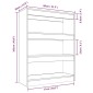 vidaXL Βιβλιοθήκη/Διαχωρ. Χώρου Γκρι Sonoma 80x30x103 εκ Επεξεργ. Ξύλο
