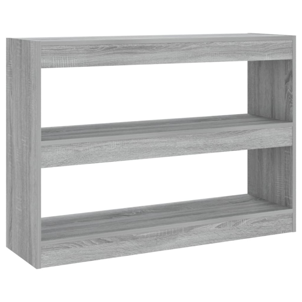 vidaXL Βιβλιοθήκη/Διαχωριστικό Χώρου Γκρι Sonoma 100x30x72 εκ.