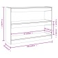 vidaXL Βιβλιοθήκη/Διαχωριστικό Χώρου Γκρι Sonoma 100x30x72 εκ.