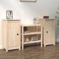 vidaXL Ντουλάπια 2 τεμ. 40x35x80 εκ. από Μασίφ Ξύλο Πεύκου