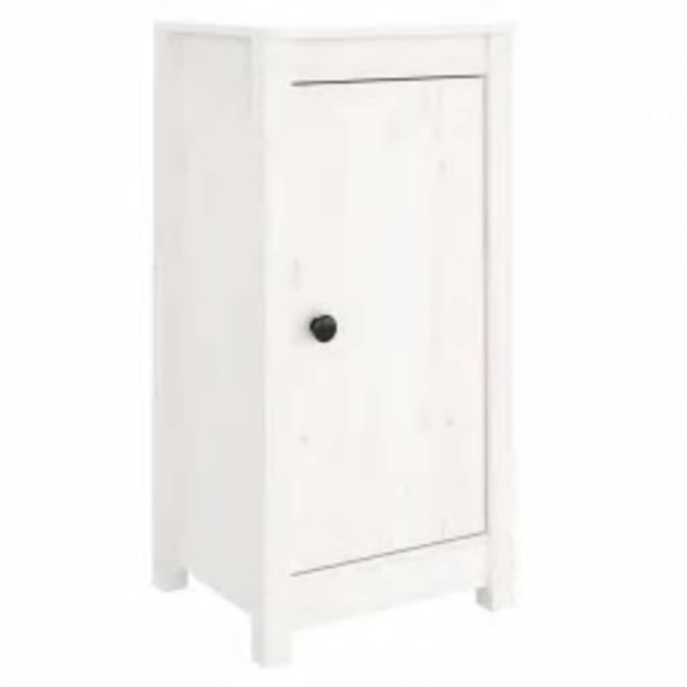 vidaXL Συρταριέρα Λευκή 39x35x80 εκ. από Μασίφ Ξύλο Πεύκου