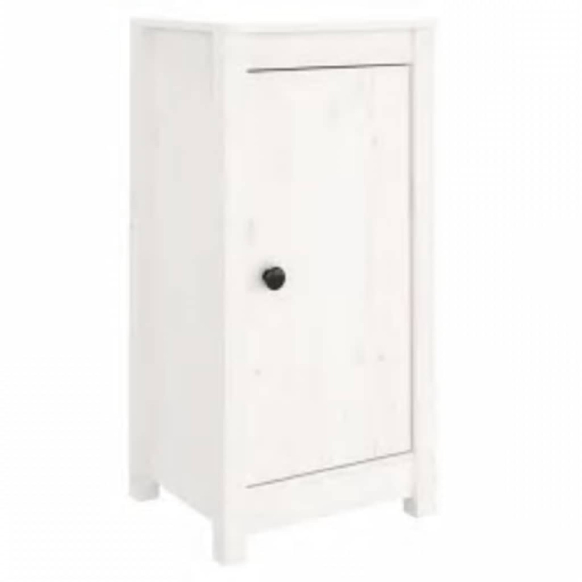 vidaXL Ντουλάπι Λευκό 40x35x80 εκ. από Μασίφ Ξύλο Πεύκου