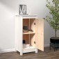 vidaXL Ντουλάπι Λευκό 40x35x80 εκ. από Μασίφ Ξύλο Πεύκου