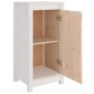vidaXL Ντουλάπι Λευκό 40x35x80 εκ. από Μασίφ Ξύλο Πεύκου
