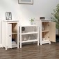 vidaXL Συρταριέρες 2 τεμ. Λευκό 40 x 35 x 80 εκ. από Μασίφ Ξύλο Πεύκου