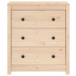 vidaXL Συρταριέρα 70 x 35 x 80 εκ. από Μασίφ Ξύλο Πεύκου