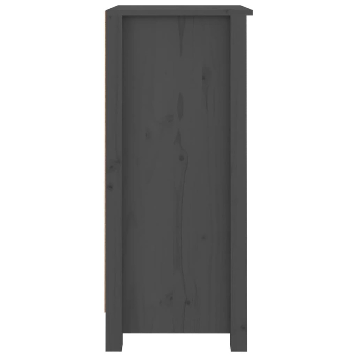 vidaXL Συρταριέρες 2 τεμ. Γκρι 40 x 35 x 80 εκ. από Μασίφ Ξύλο Πεύκου