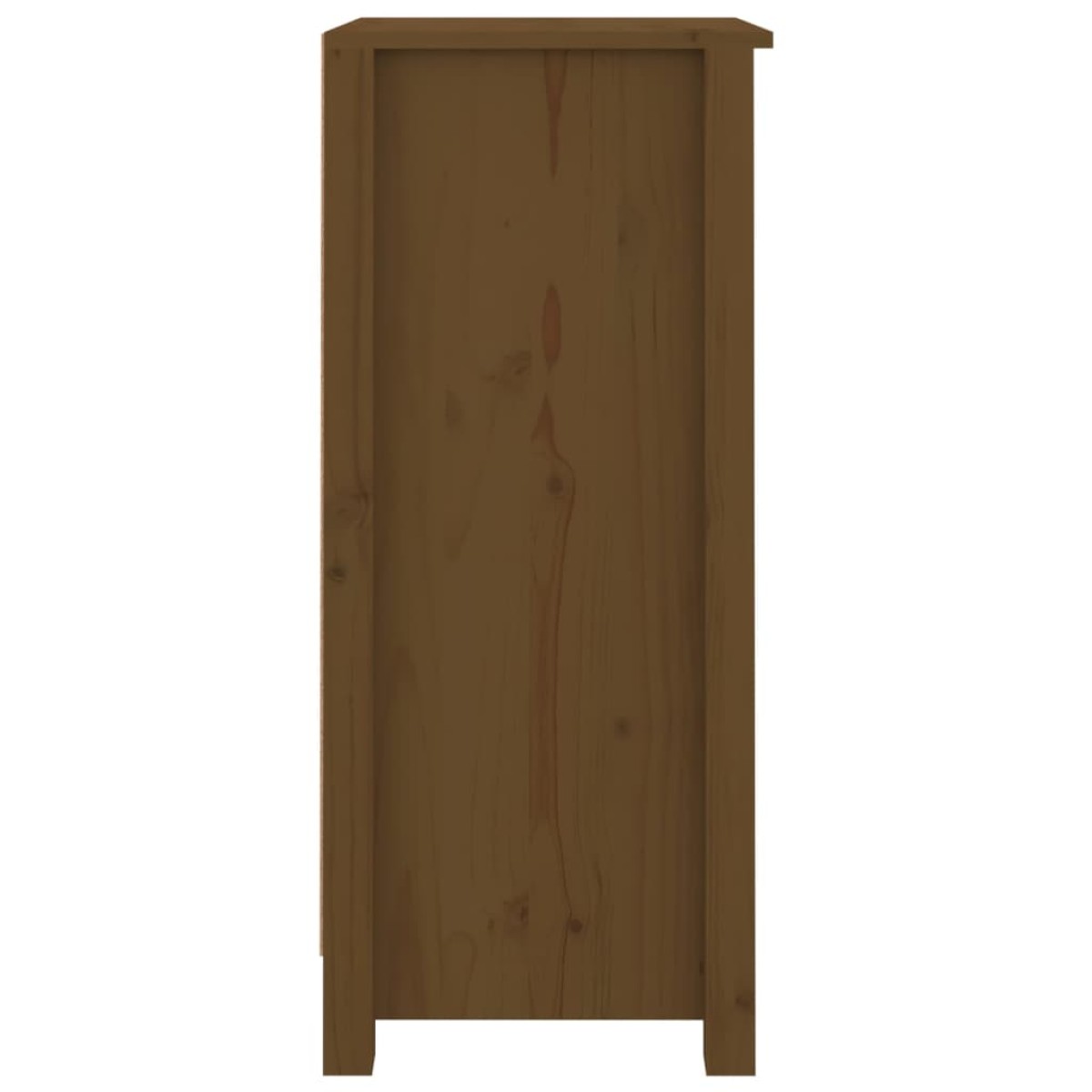 vidaXL Συρταριέρες 2 τεμ. Καφέ Μελί 40x35x80 εκ. από Μασίφ Ξύλο Πεύκου