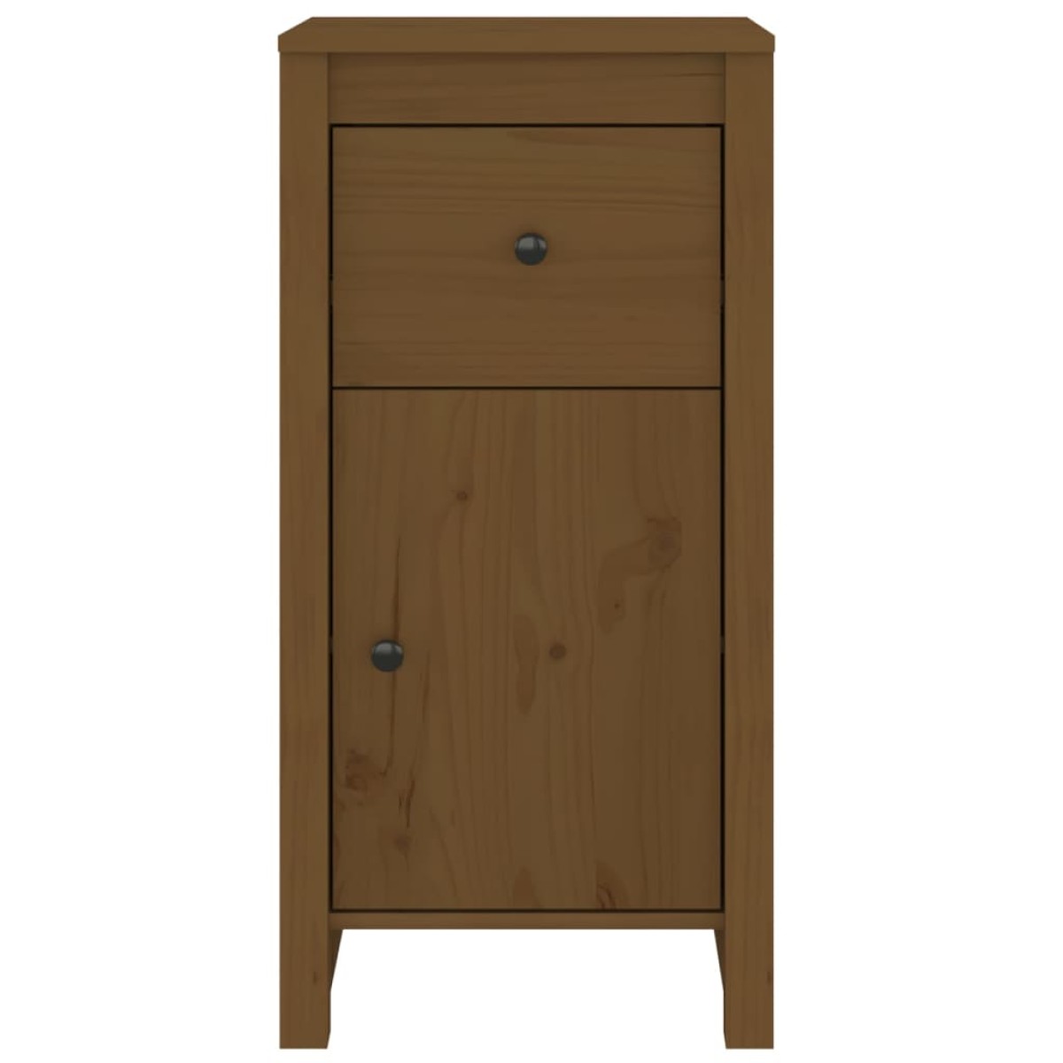 vidaXL Συρταριέρες 2 τεμ. Καφέ Μελί 40x35x80 εκ. από Μασίφ Ξύλο Πεύκου