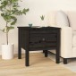 vidaXL Βοηθητικά Τραπέζια 2 τεμ. Μαύρος 50x50x49 εκ. Μασίφ Ξύλο Πεύκου