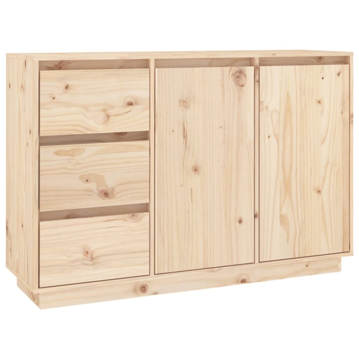 vidaXL Ντουλάπι 111x34x75 εκ. από Μασίφ Ξύλο Πεύκου