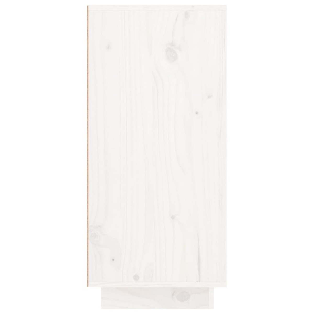 vidaXL Μπουφές με Συρτάρια Λευκός 111x34x75 εκ. από Μασίφ Ξύλο Πεύκου