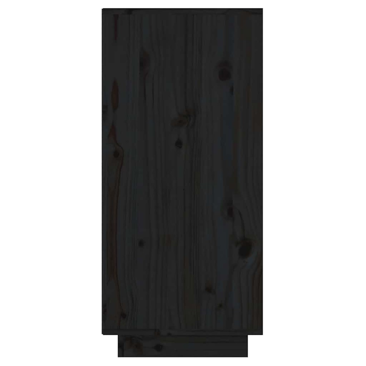 vidaXL Ντουλάπι Κονσόλα Μαύρο 60 x 34 x 75 εκ. από Μασίφ Ξύλο Πεύκου