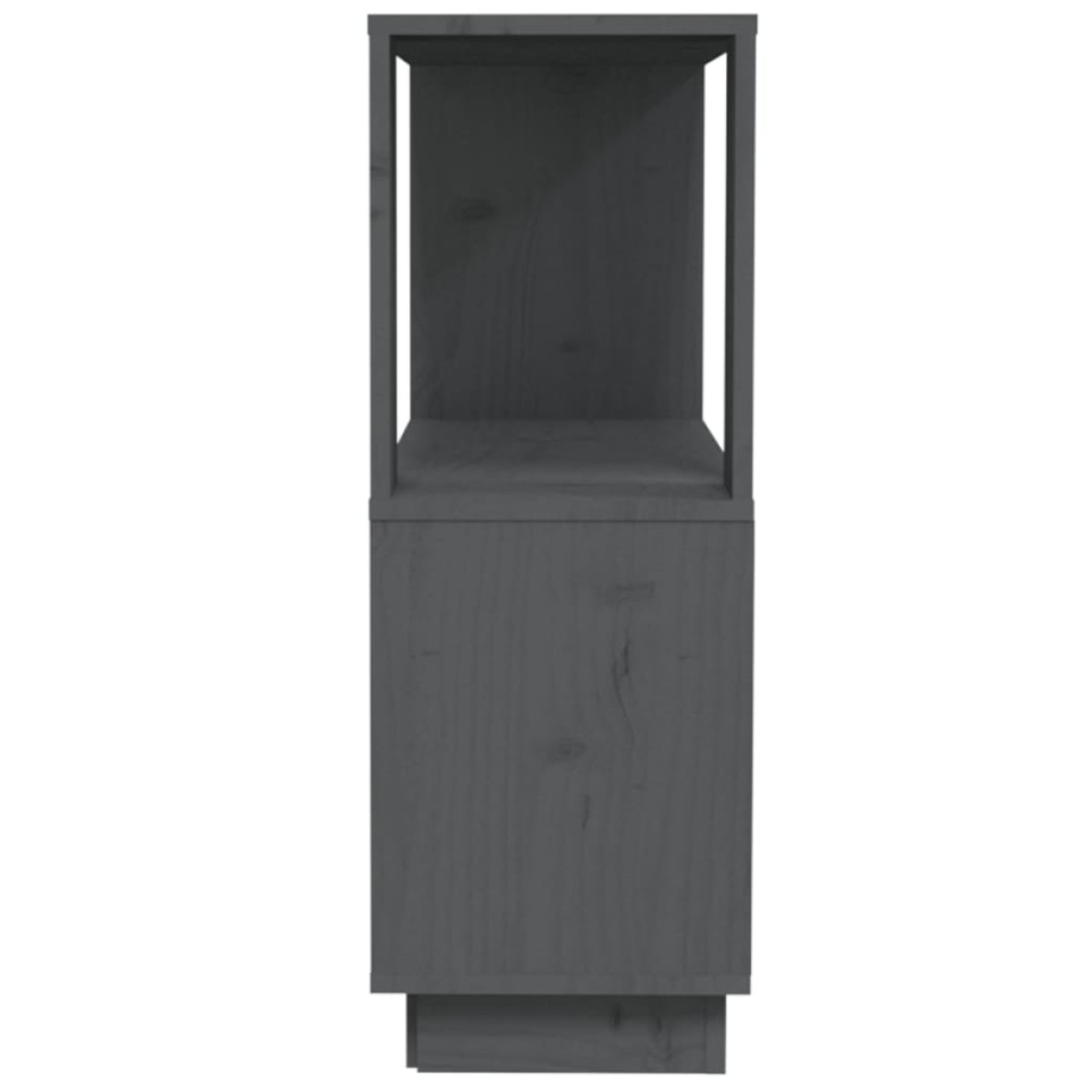 vidaXL Βιβλιοθήκη/Διαχωριστικό Χώρου Γκρι 80x25x70 εκ. Μασίφ Πεύκο