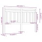 vidaXL Κεφαλάρι Κρεβατιού Λευκό 166 x 4 x 100 εκ. Μασίφ Ξύλο Πεύκου