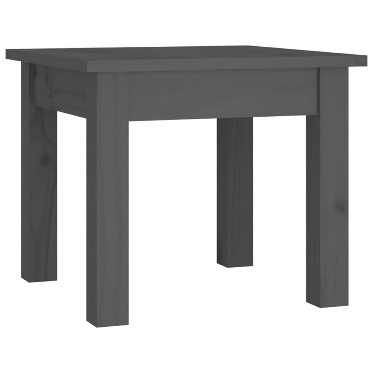 vidaXL Τραπεζάκι Σαλονιού Γκρι 35 x 35 x 30 εκ. από Μασίφ Ξύλο Πεύκου