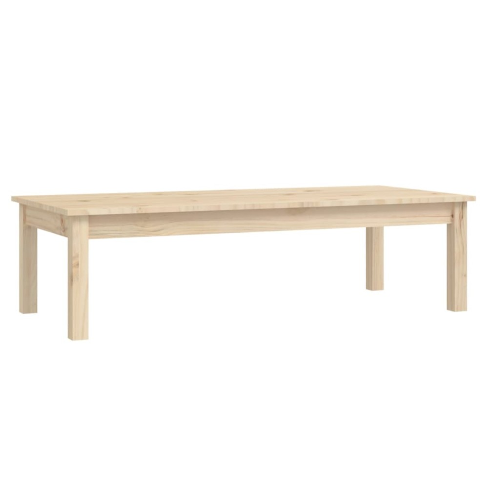 vidaXL Τραπεζάκι Σαλονιού Γκρι 110x50x30 εκ. από Μασίφ Ξύλο Πεύκου