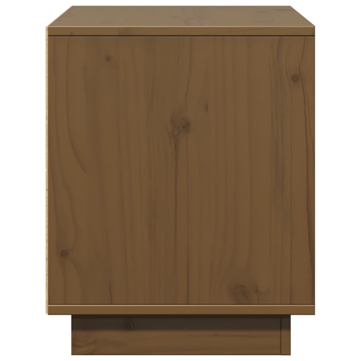 vidaXL Έπιπλο Τηλεόρασης Μελί 74 x 35 x 44 εκ. από Μασίφ Ξύλο Πεύκου