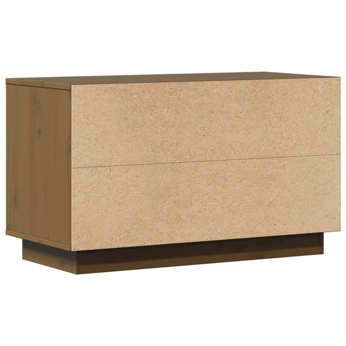 vidaXL Έπιπλο Τηλεόρασης Μελί 74 x 35 x 44 εκ. από Μασίφ Ξύλο Πεύκου