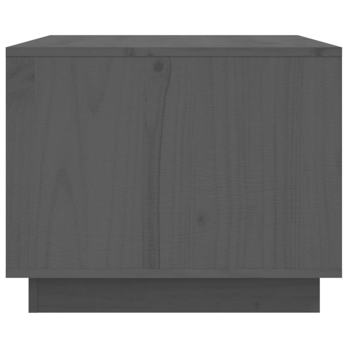 vidaXL Τραπεζάκι Σαλονιού Γκρι 80 x 50 x 40 εκ. από Μασίφ Ξύλο Πεύκου
