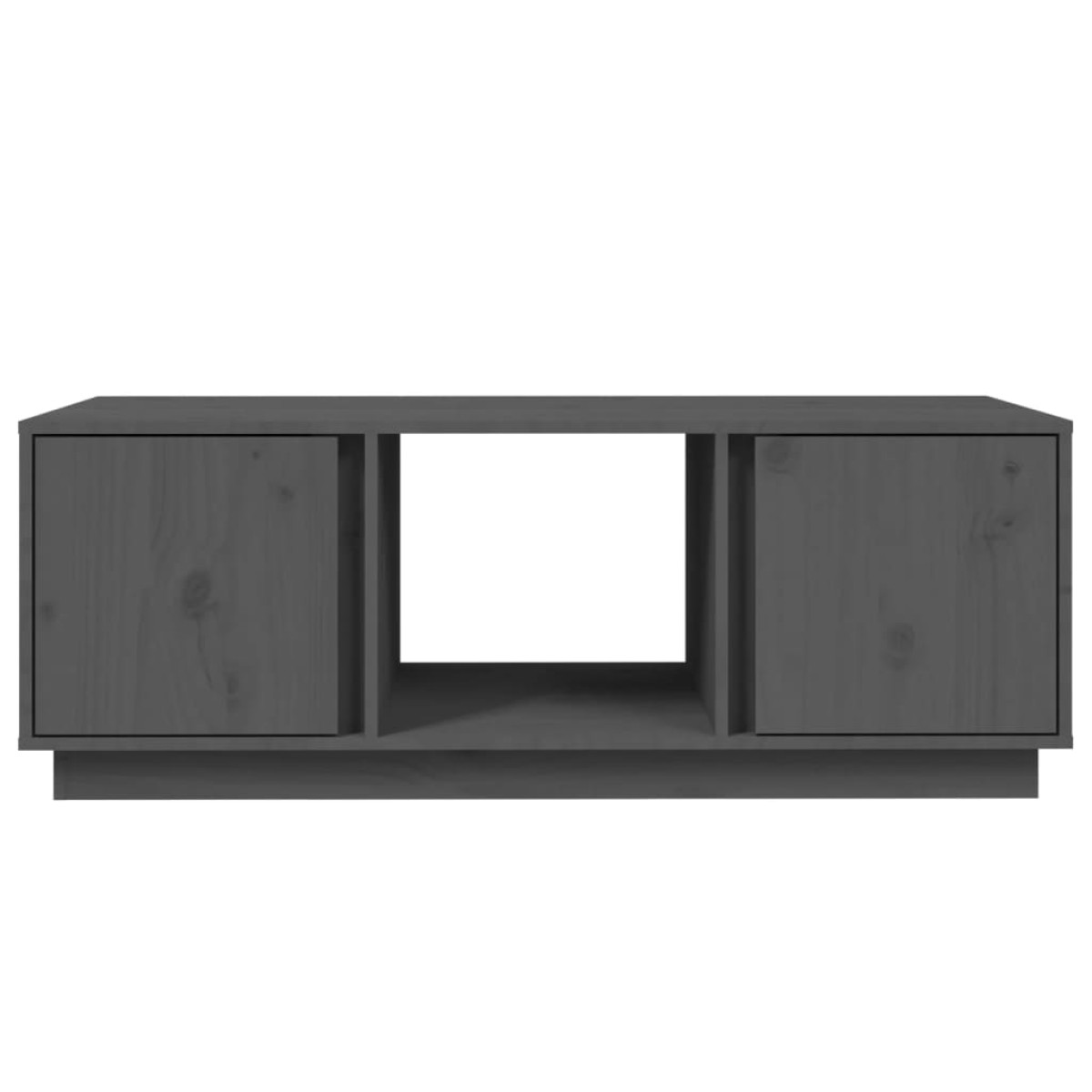 vidaXL Τραπεζάκι Σαλονιού Γκρι 110 x 50 x 40 εκ. από Μασίφ Ξύλο Πεύκου