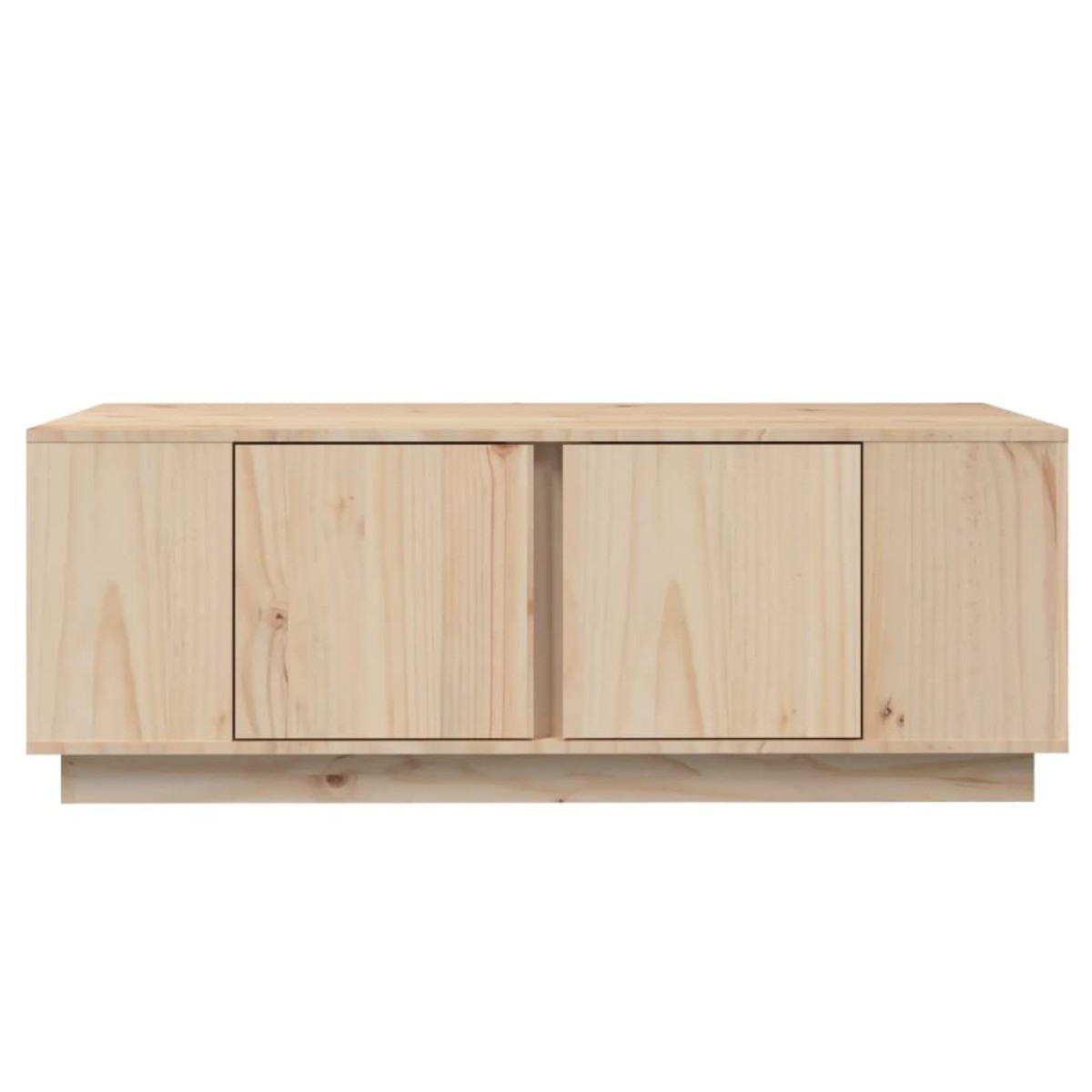 vidaXL Τραπεζάκι Σαλονιού Γκρι 110x50x40 εκ. από Μασίφ Ξύλο Πεύκου