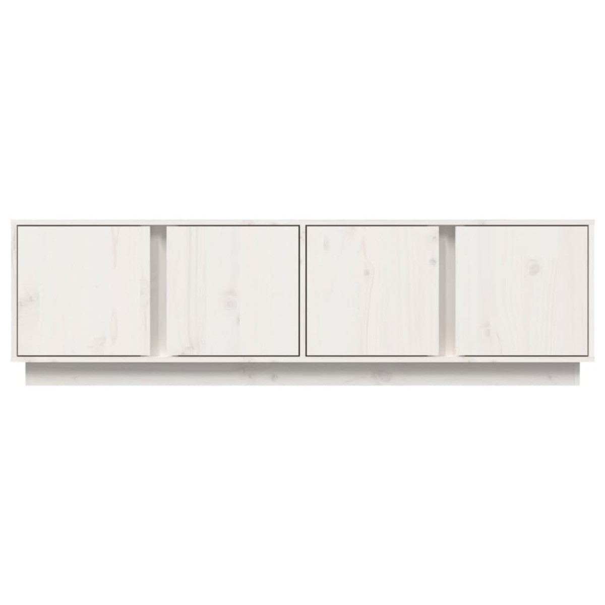 vidaXL Έπιπλο Τηλεόρασης Λευκό 140 x 40 x 40 εκ. από Μασίφ Ξύλο Πεύκου