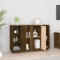 vidaXL Ντουλάπι Καφέ Μελί 120x35x80 εκ. από Μασίφ Ξύλο Πεύκου
