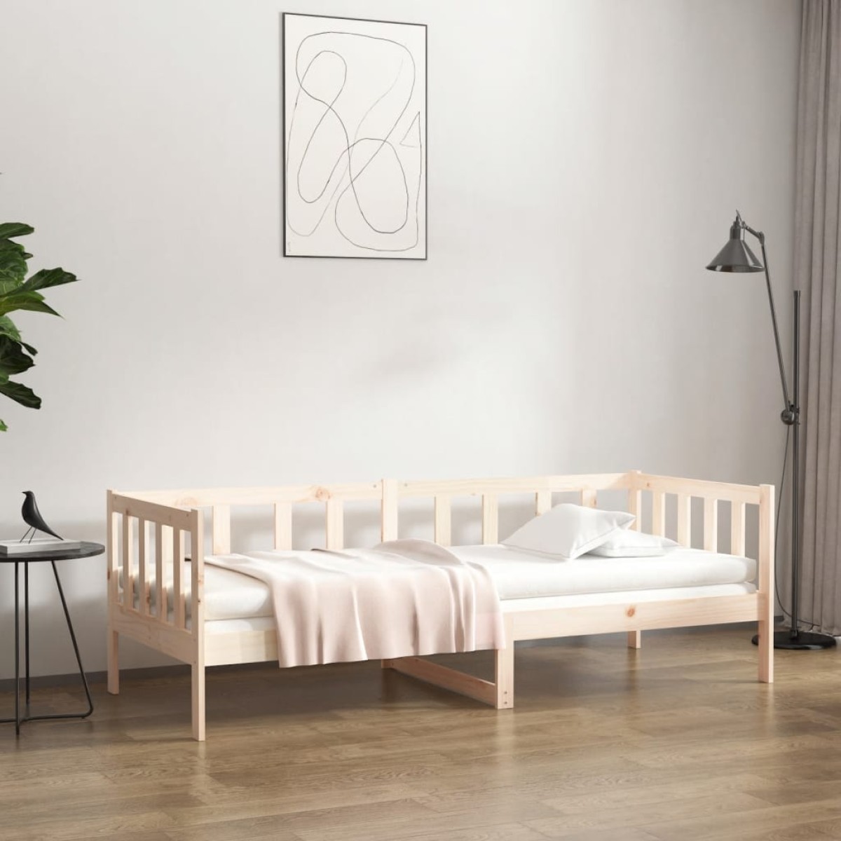vidaXL Καναπές Κρεβάτι 80 x 200 εκ. από Μασίφ Ξύλο Πεύκου