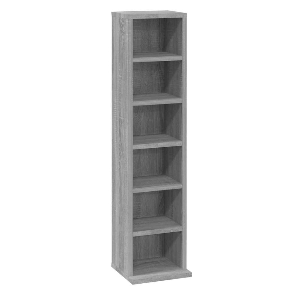 vidaXL Έπιπλο για CD Γκρι Sonoma 21x20x88 εκ. από Επεξεργασμένο Ξύλο
