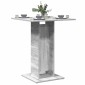 vidaXL Τραπέζι Bistro Γκρι Sonoma 60x60x75 εκ. από Επεξεργασμένο Ξύλο