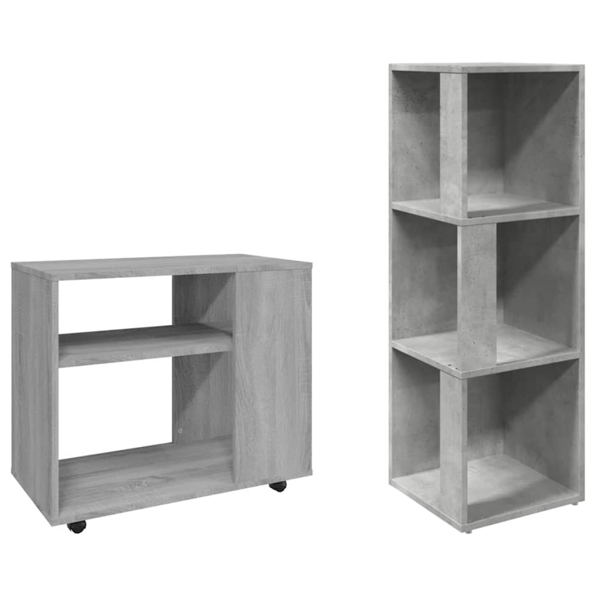 vidaXL Τραπέζι Βοηθητικό Γκρι Sonoma 70x35x55 εκ. Επεξεργασμένο Ξύλο