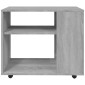 vidaXL Τραπέζι Βοηθητικό Γκρι Sonoma 70x35x55 εκ. Επεξεργασμένο Ξύλο