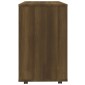 vidaXL Τραπέζι Βοηθητικό Καφέ Δρυς 70x35x55 εκ. Επεξεργασμένο Ξύλο