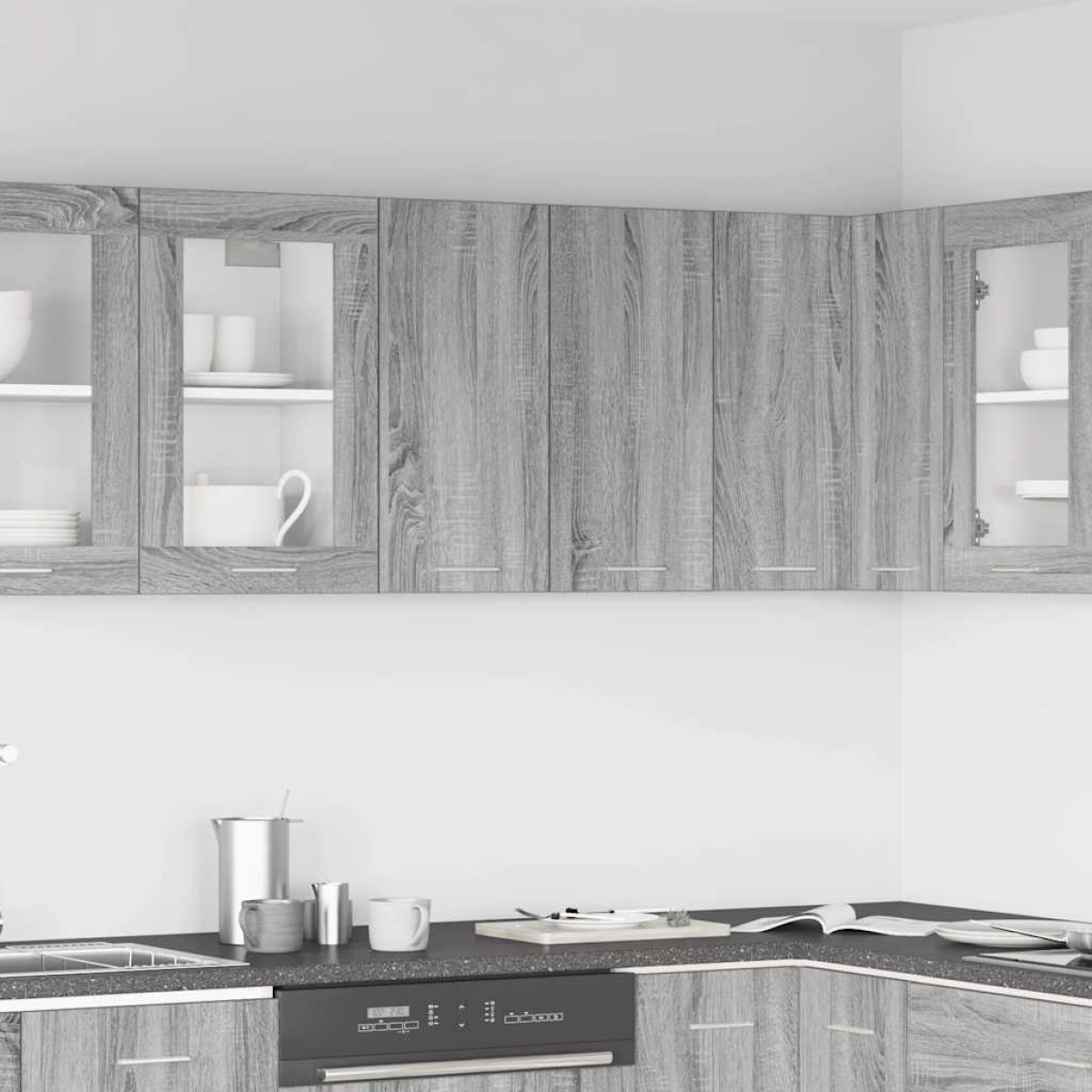 vidaXL Κρεμαστό Ντουλάπι Γκρι Sonoma 60x31 60 εκ. Επεξεργασμένο Ξύλο